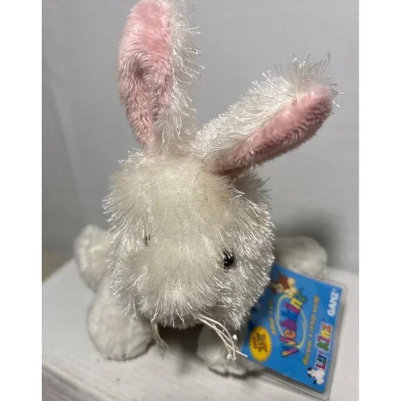 Webkinz Rabbit Plush Lil Kinz Ganz Sealed Code HS078 Collectible Easter - Picture 3 of 13